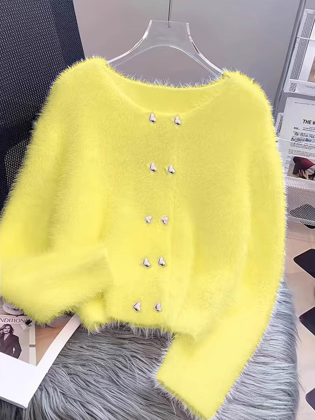 LUMMÉRAS Faux Mink Soft Knit Sweater