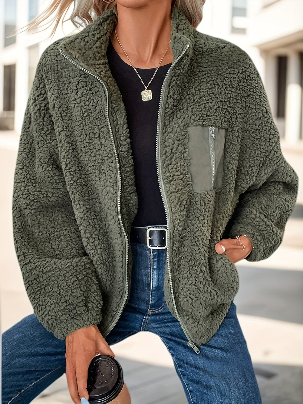 LUMMÉRAS Teddy Zip-Up Jacket