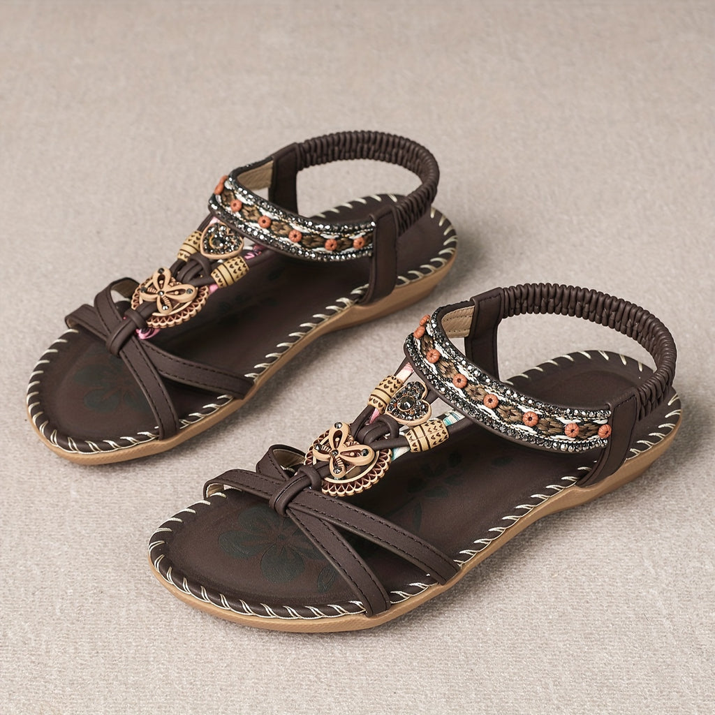 LUMMÉRAS Butterfly Rhinestone Sandals