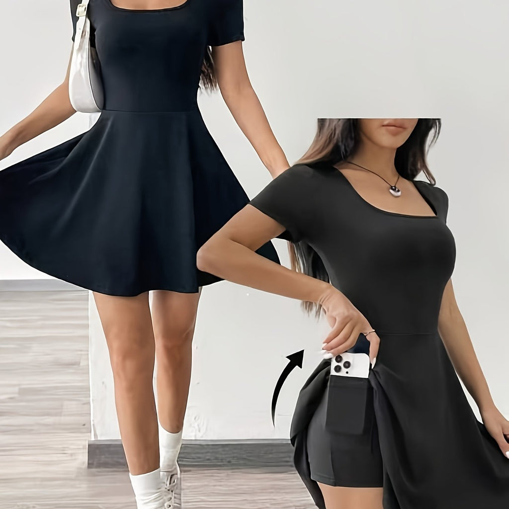 Korte sportieve jurk - comfortabel voor training en vrijetijdskleding