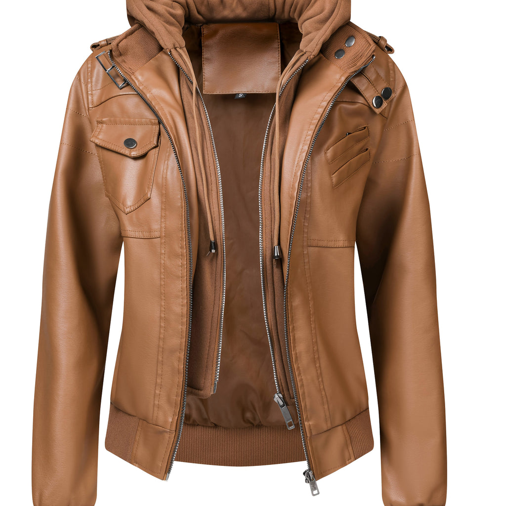 LUMMÉRAS Women's Hooded Moto Jacket