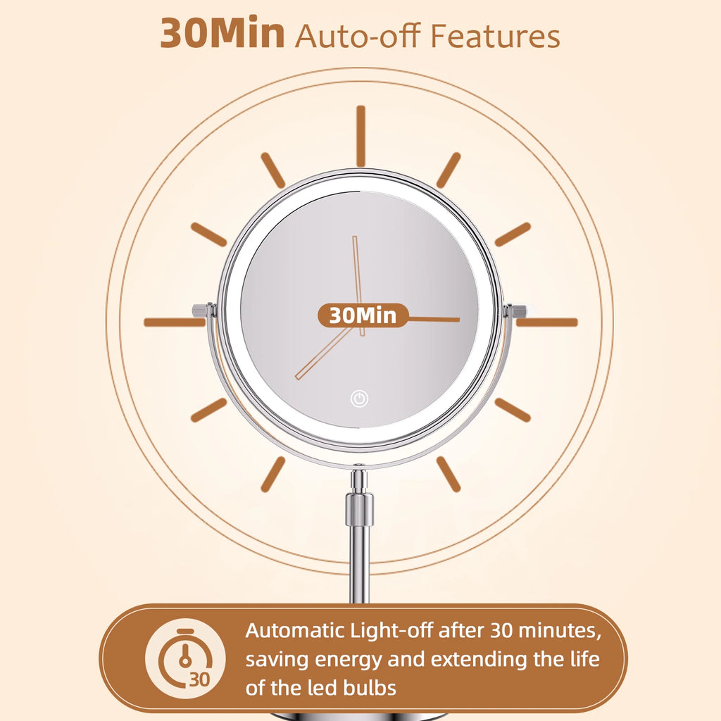 LUMMÉRAS Dual Glow kaptafelspiegel