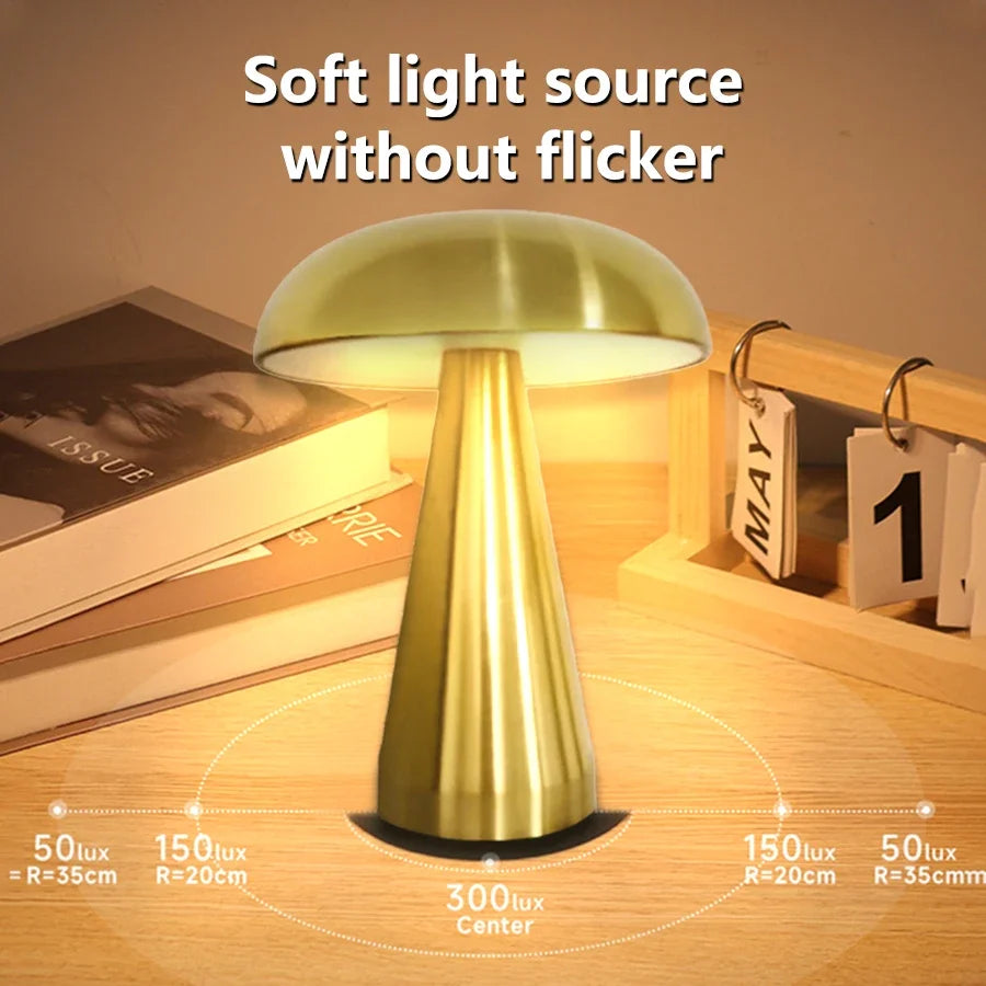 LUMMÉRAS Deense Mushroom Touch Lamp