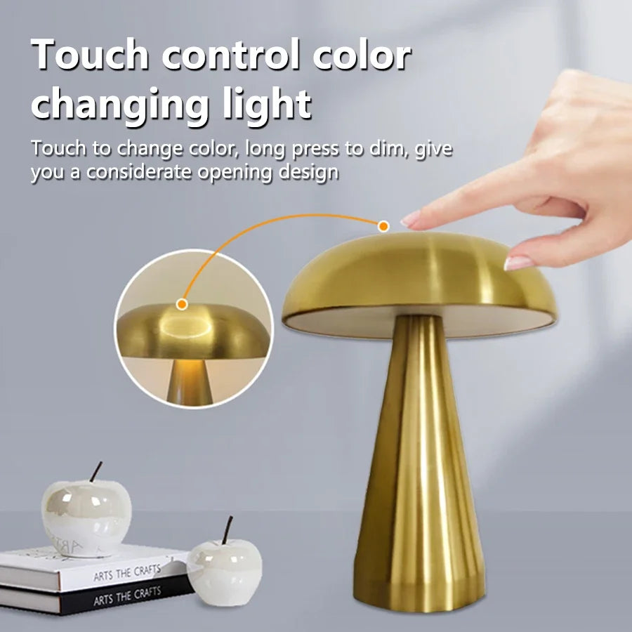 LUMMÉRAS Deense Mushroom Touch Lamp