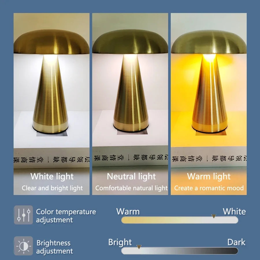 LUMMÉRAS Deense Mushroom Touch Lamp