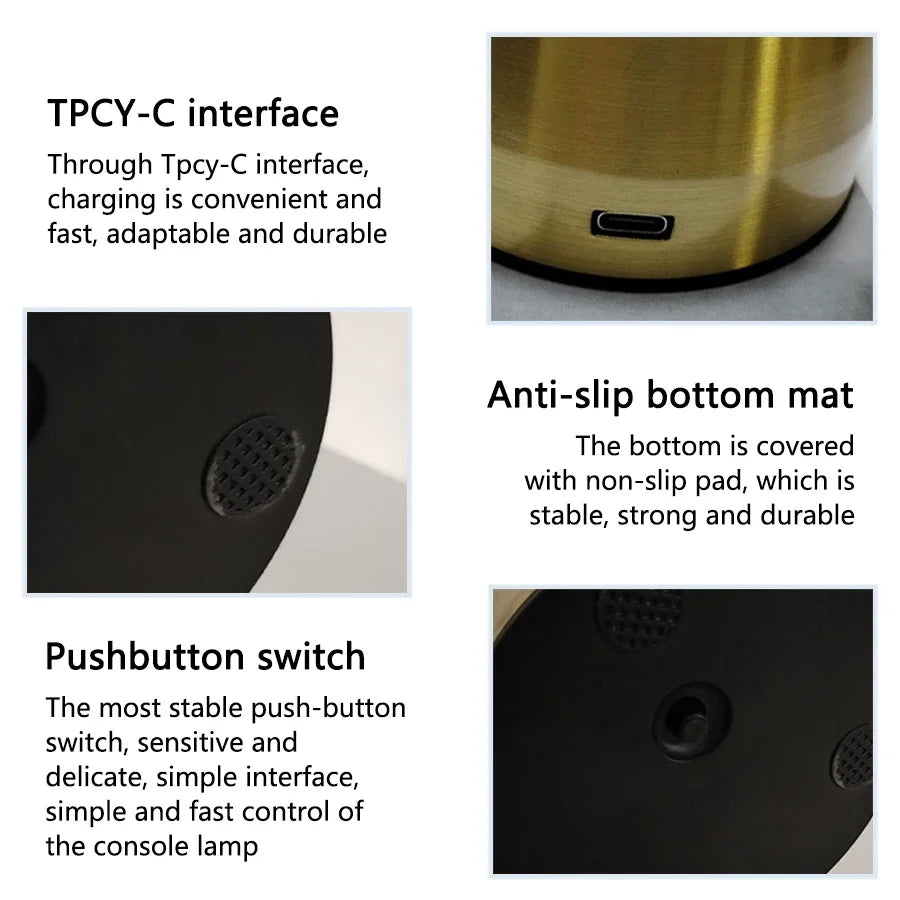 LUMMÉRAS Deense Mushroom Touch Lamp