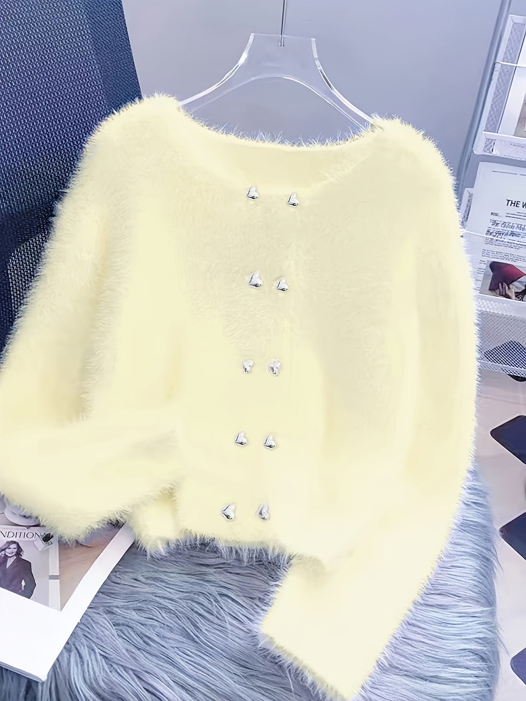 LUMMÉRAS Faux Mink Soft Knit Sweater