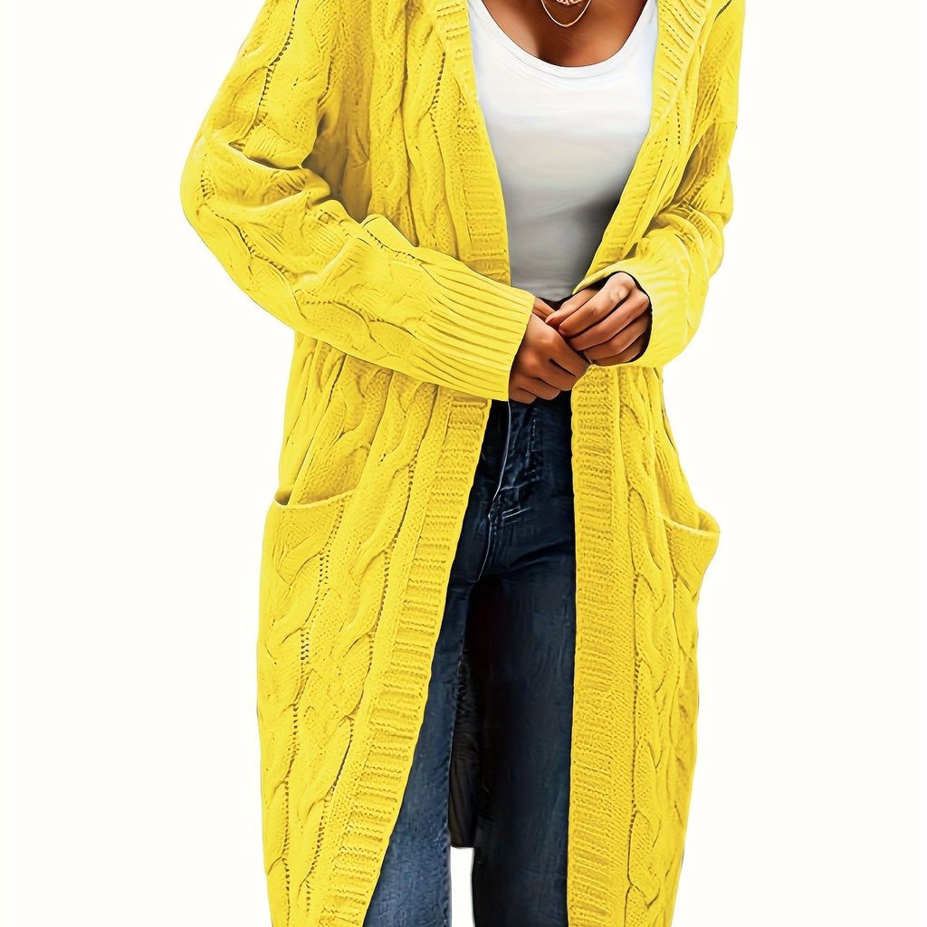 Damesvest met open voorkant en zakken