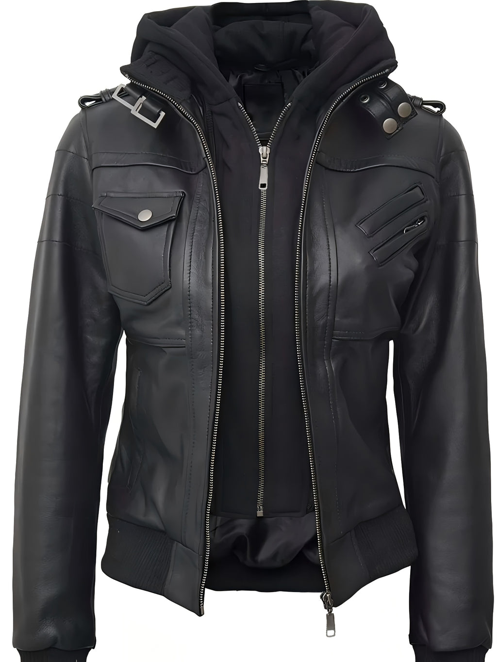 LUMMÉRAS Women's Hooded Moto Jacket
