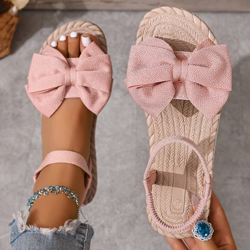 LUMMÉRAS Belle Bow Slide Sandals