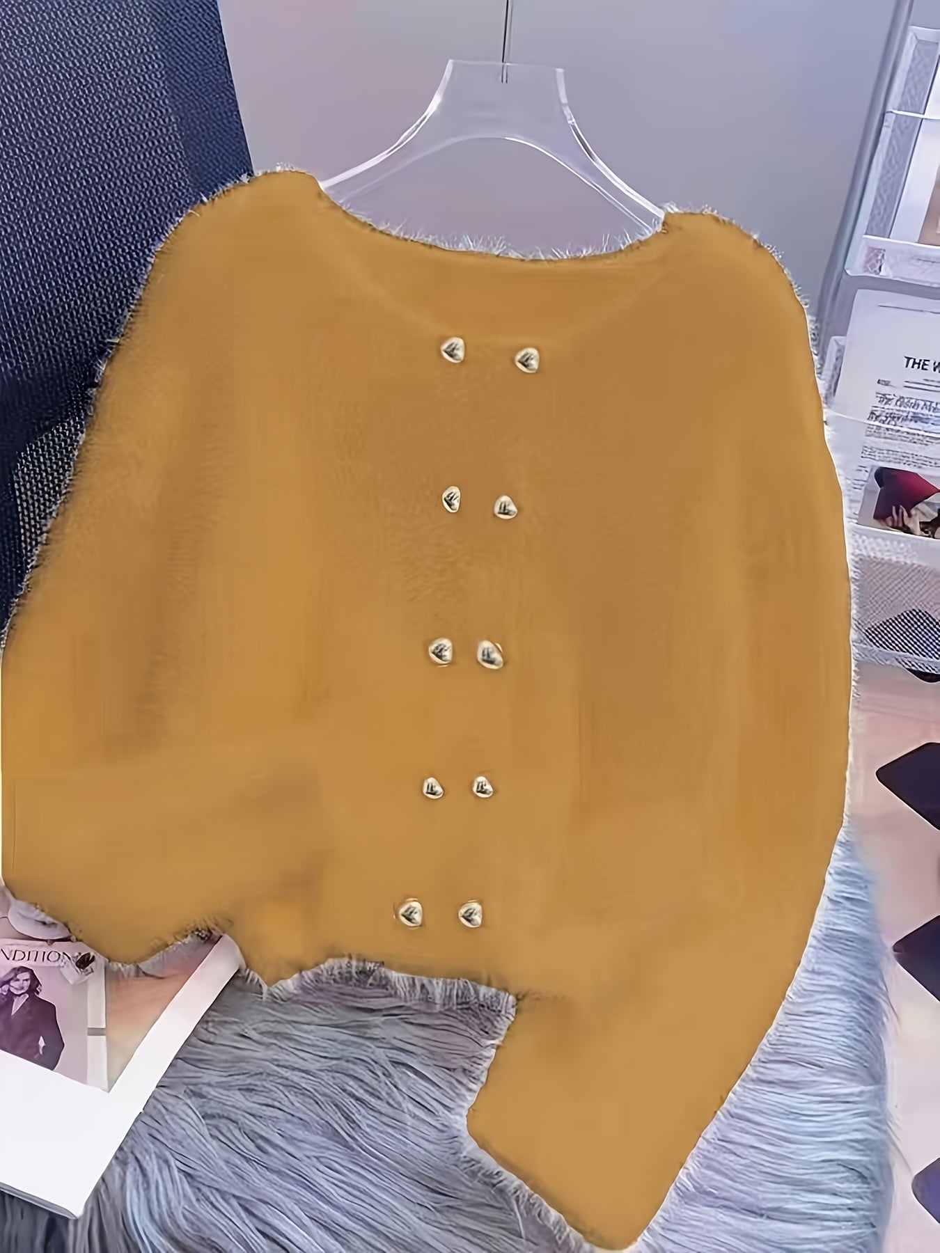 LUMMÉRAS Faux Mink Soft Knit Sweater