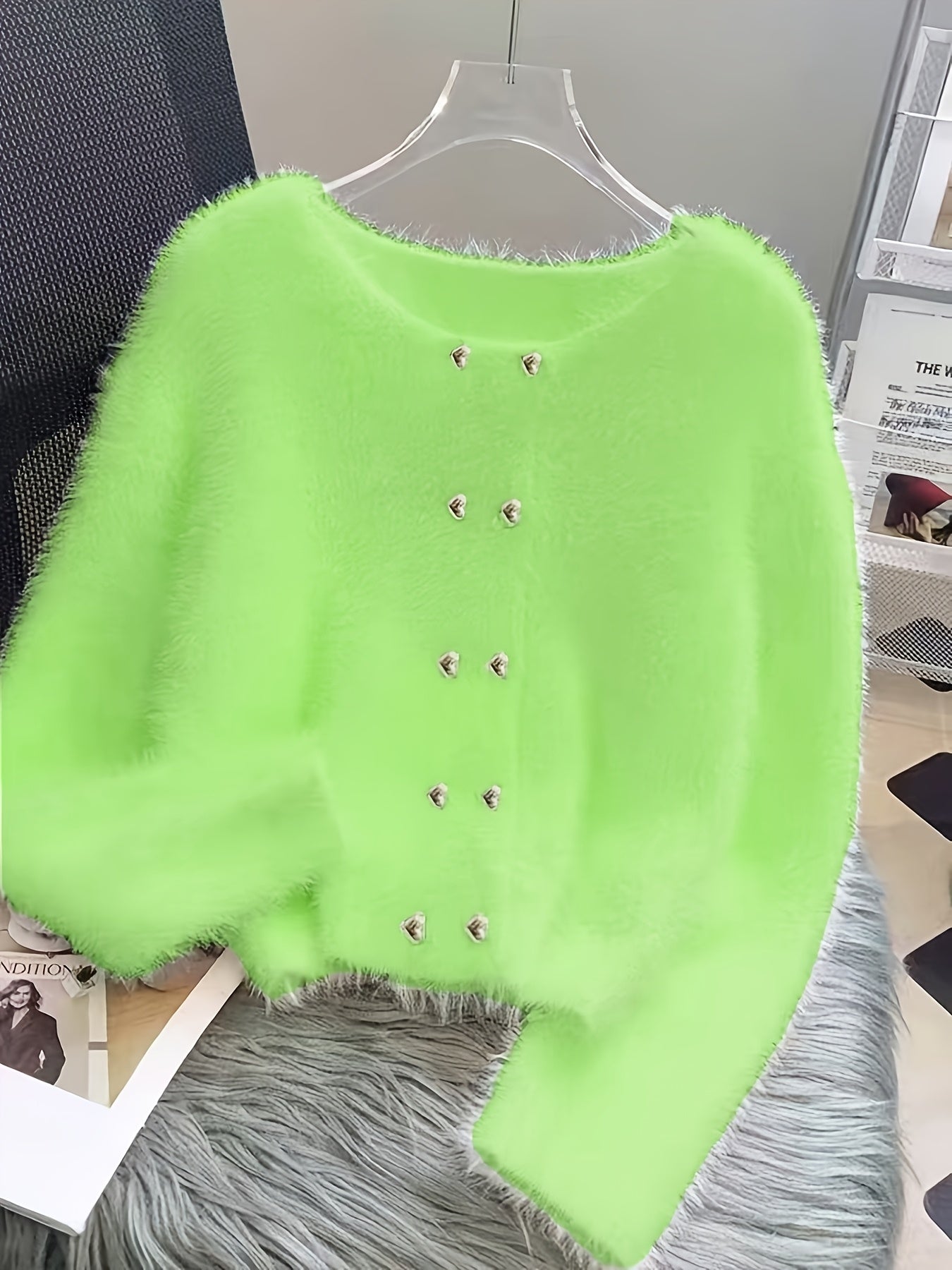 LUMMÉRAS Faux Mink Soft Knit Sweater